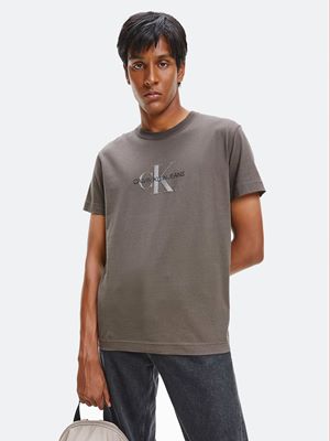 Calvin Klein Jeans Bron Logo Tee S/S in Grey | Dapper Street