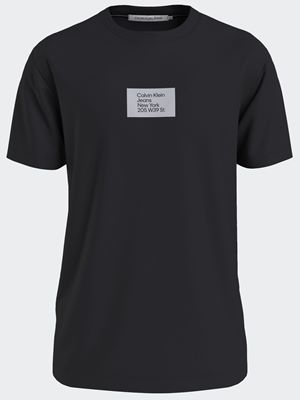 Calvin Klein Mixed Monogram Cut Off T-shirt Muslin