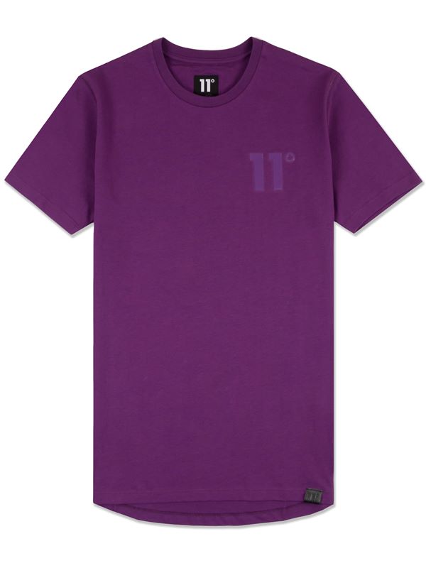 11 Degrees Brand Carrier T-Shirt in Purple | Dapper Street