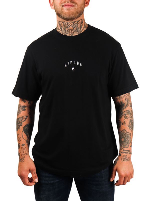 Afends Fiction Retro Fit T-Shirt in Black (S) | Dapper Street