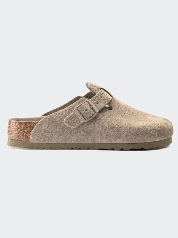Regular Boston Soft Footbed Suede Leather Clogs