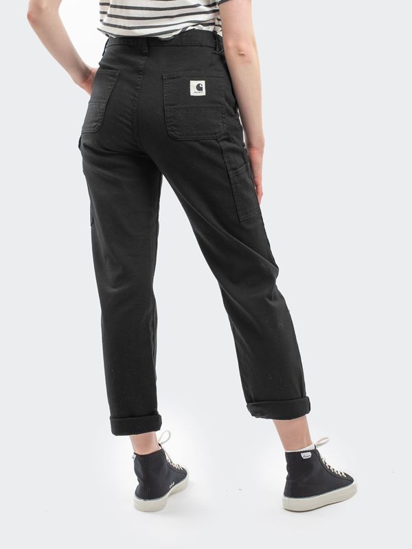 Carhartt WIP Women's Pierce Pants in Black, Rinsed