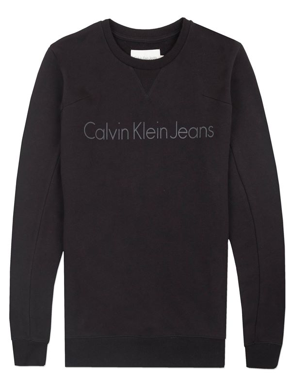 Calvin Klein Jeans Jed 5 Logo Knit Sweat Meteorite | Dapper Street