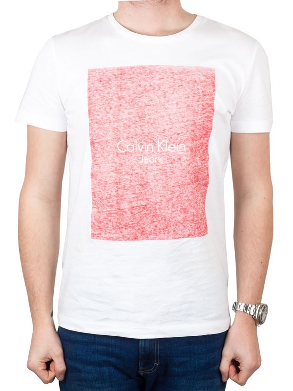 Calvin Klein Jeans Men's Monologo Oversized T-Shirt In White