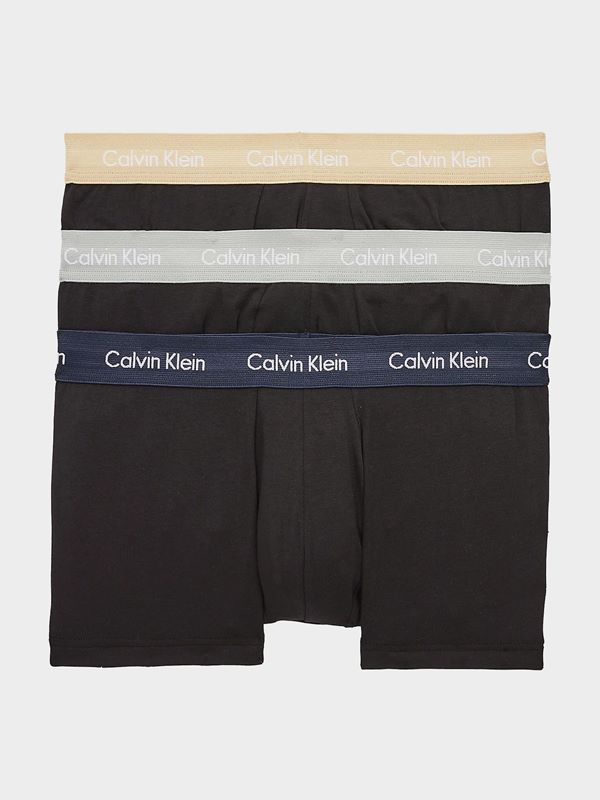 Calvin Klein Men's Low Rise Trunk 3Pk In B-Shoreline/ Clem/ Travertine ...
