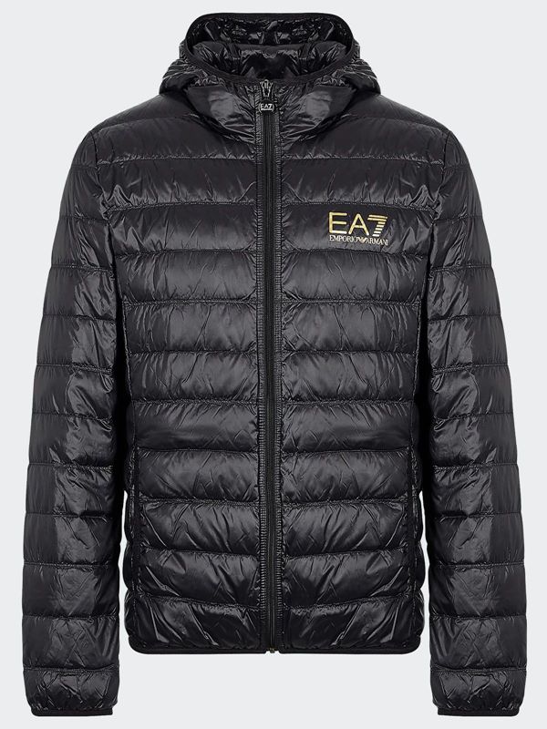 EA7 Emporio Armani Down Jacket In Black 