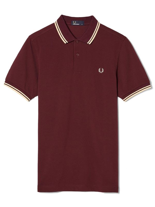Fred Perry The Fred Perry Shirt in Mahogony | Dapper Street