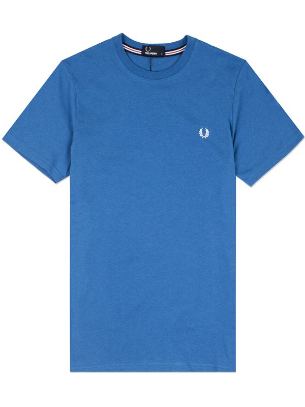 Fred Perry Crew T-Shirt in Prince Blue | Dapper Street
