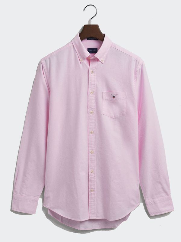 GANT Men's Regular Fit Oxford Shirt in Light Pink | Dapper Street