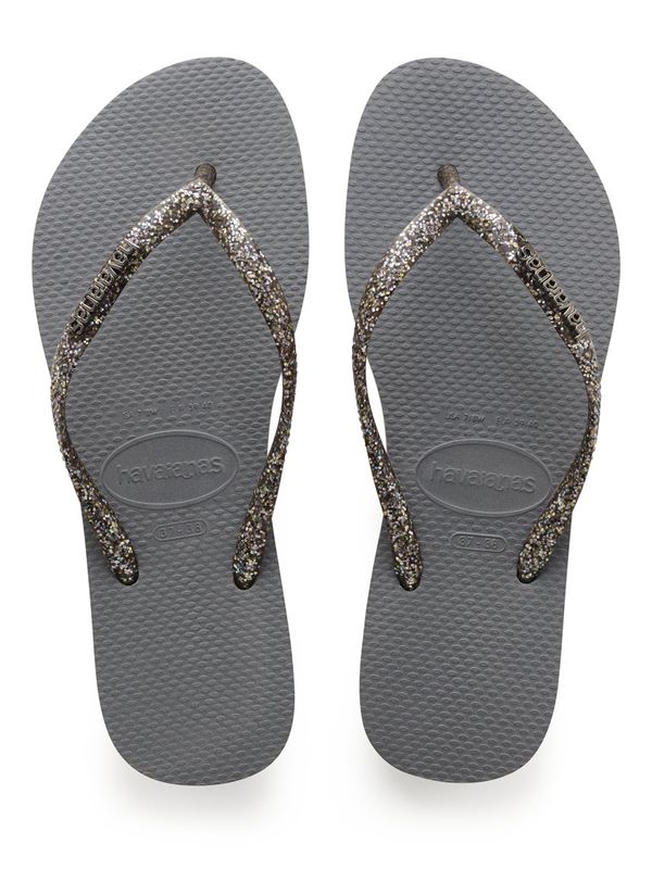 havaianas slim metallic flip flops