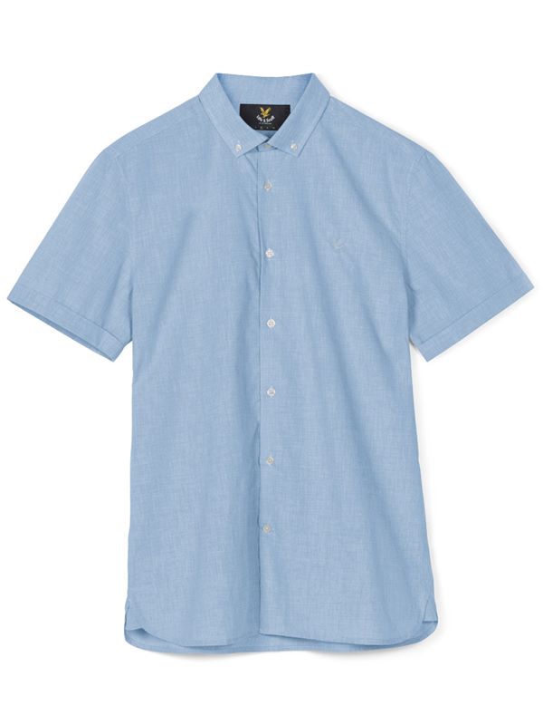 Lyle & Scott Poplin Shirt in Blue | Dapper Street