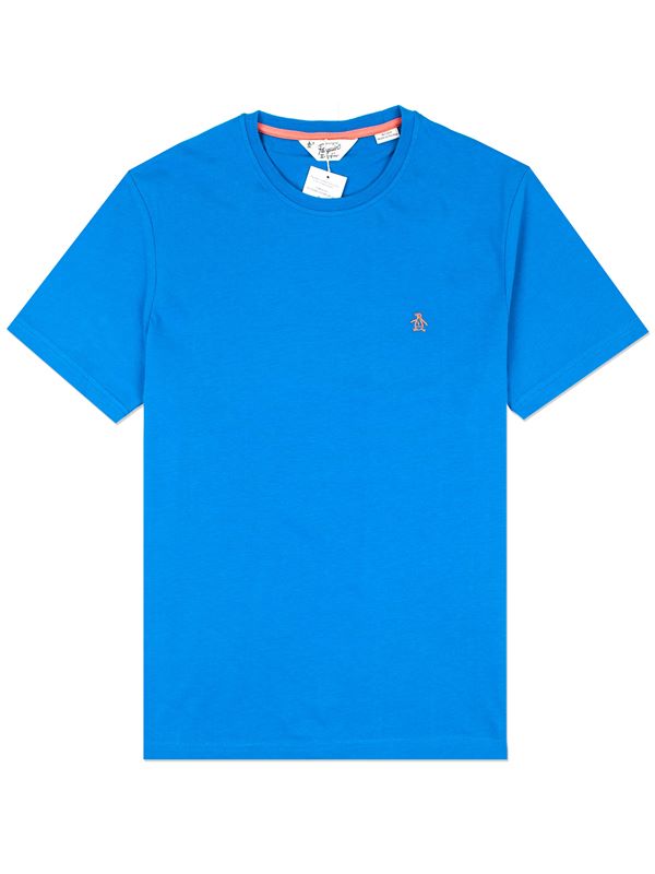 Original Penguin Pinpoint T-Shirt in Blue | Dapper Street