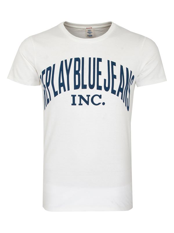 Replay Logo T-Shirt White | Dapper Street