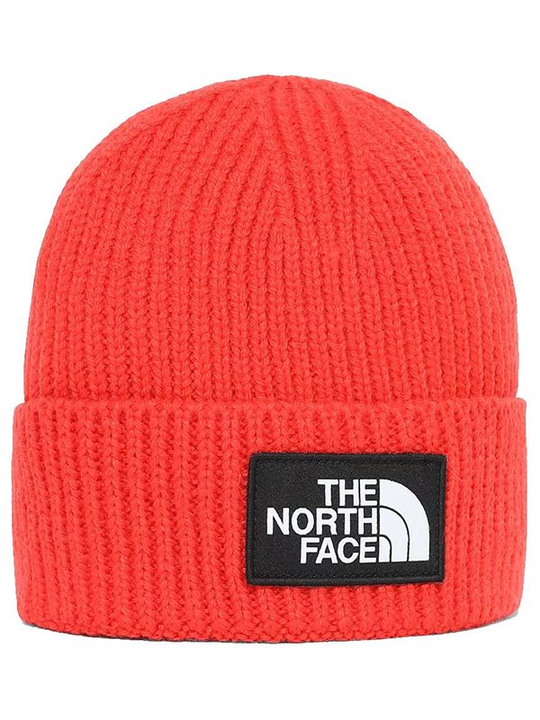 north face red beanie