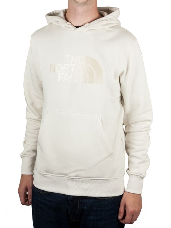 north face drew peak hoodie white
