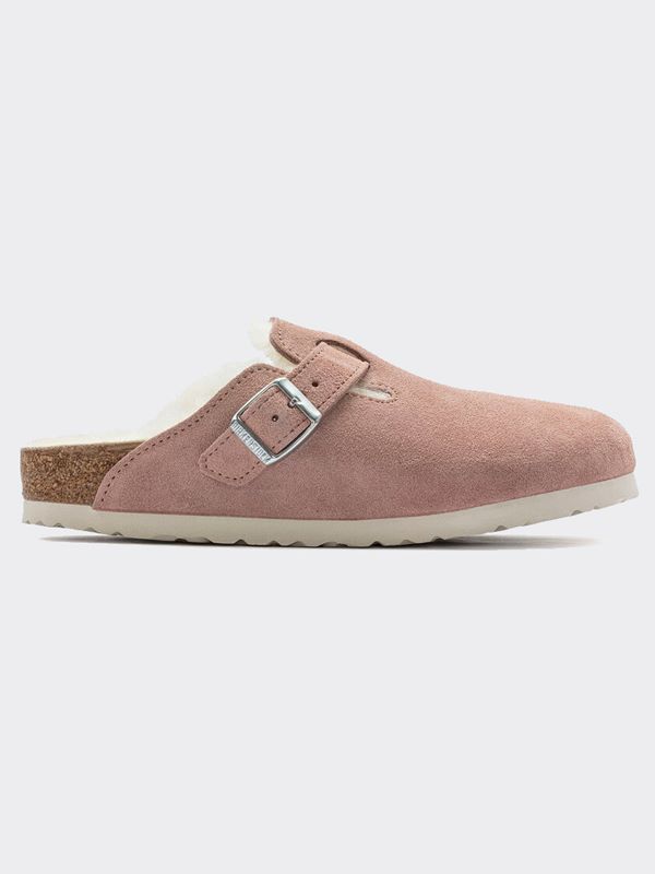 Boston Shearling In Pink Clay
