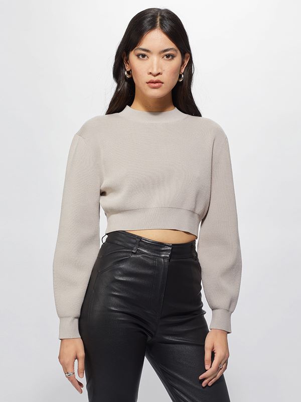 Young Poets Society Women's Ria Rib Sweater In Atmosphere | Dapper Street
