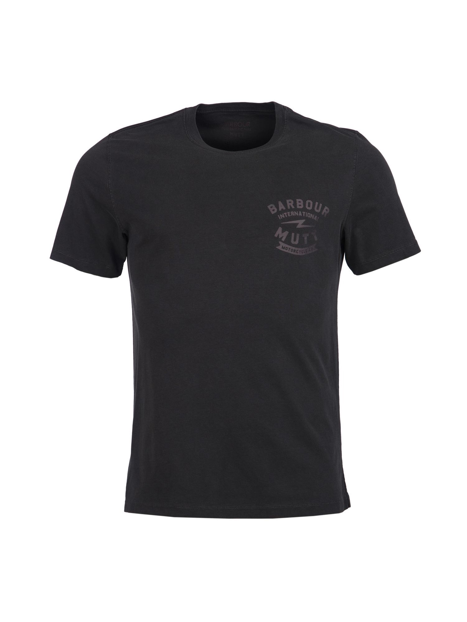 Barbour International X Mutt T-Shirt in Black | Dapper Street