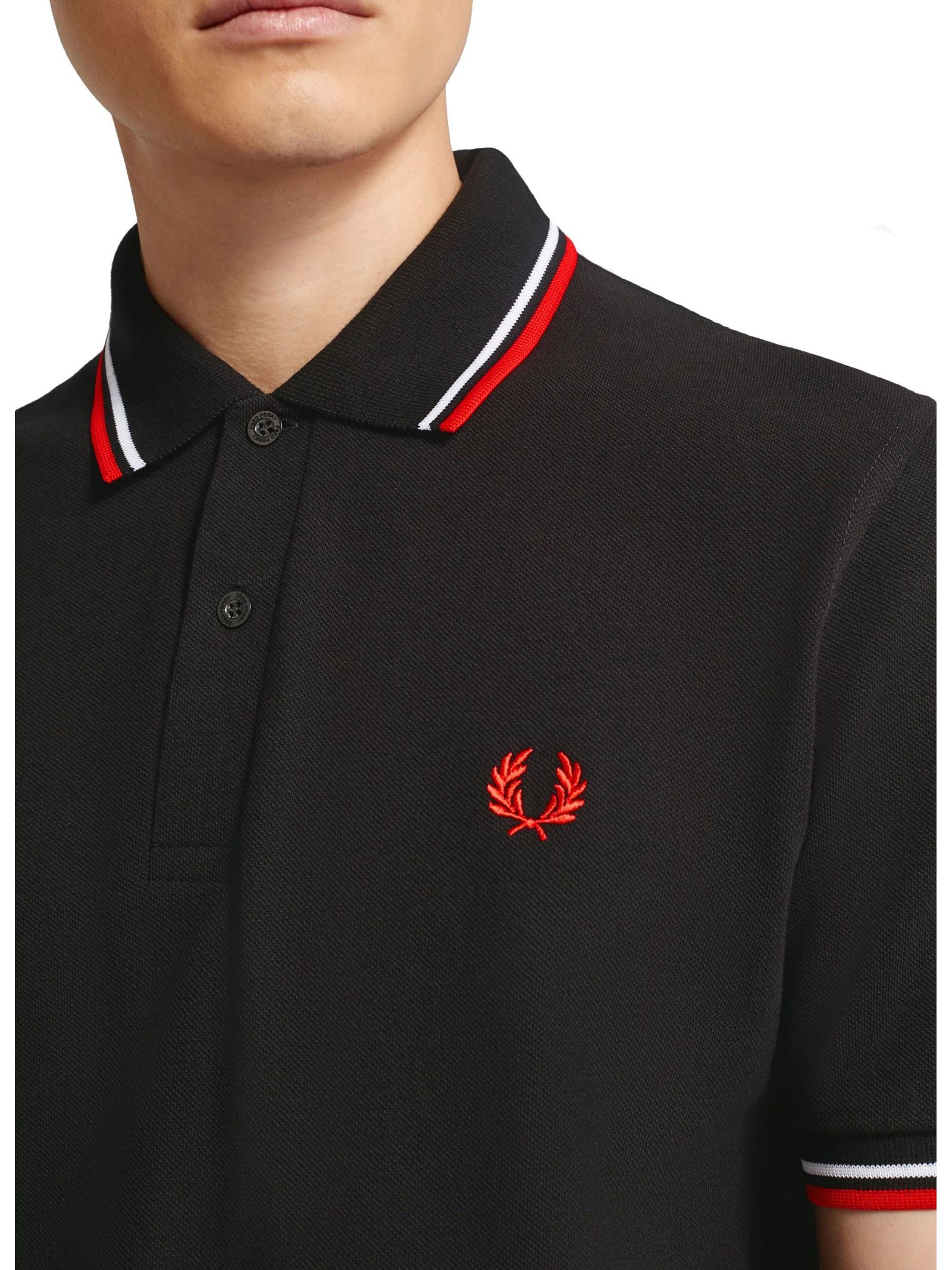 Fred Perry Made In England Men's M12 Twin Tipped Fred Perry Shirt in ...