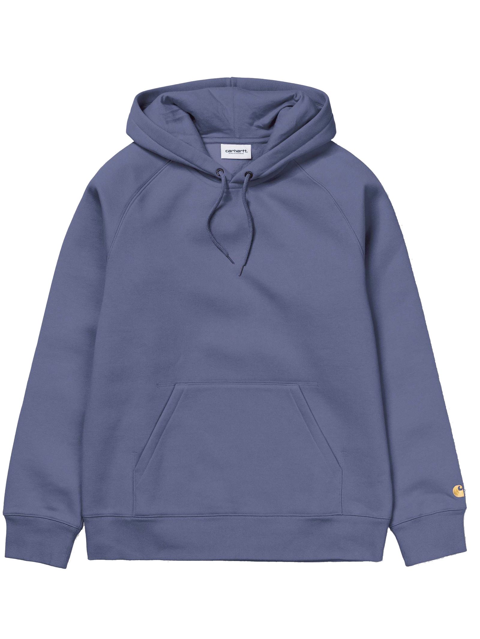 Carhartt WIP Chase Hooded Sweatshirt in Cold Viola/Gold | Dapper Street
