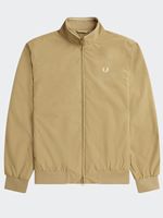 fred perry men's brentham jacket in warm stone