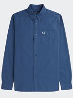 fred perry men's oxford shirt in midnight blue