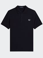 fred perry men's m6000 plain fred perry polo shirt in navy / snow white