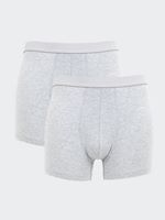 Men's Organic Cotton Boxers 2 Pack In Grey