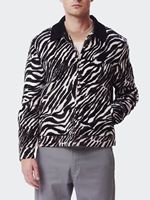 Men's Cafe Jacket In Zebra