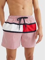 Tommy Hilfiger Men's Medium Swimshorts in Hilfiger Red Stripe