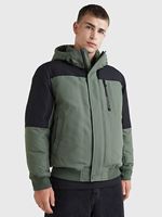 Tommy Jeans Men's Colorblock Tech Bomber In Avalon Green