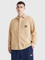 Tommy Jeans Men's Chunky Cord Overshirt In Trench