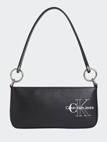 Calvin Klein Jeans Sculpted Shoulder Pouch Two Tone in Black