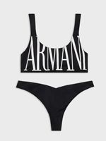 Emporio Armani Women's Bold Logo Bikini in Black