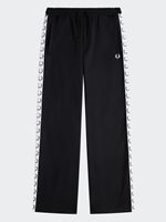 fred perry women's taped track pants in black
