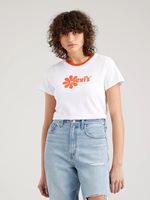 Levi's® Women's Graphic Jordie T-Shirt in White/Enamel Orange