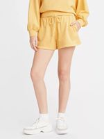 levi's® women's snack sweatshorts in natural dye saturated yellow