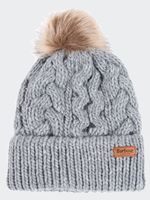 Barbour Women's Penshaw Cable Beanie in Grey