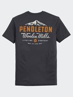 Pendleton Men's Base Camp Graphic T-Shirt in Graphite Black/Orange
