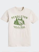 Pendleton Men's Campsite Graphic T-Shirt in Sand/Green
