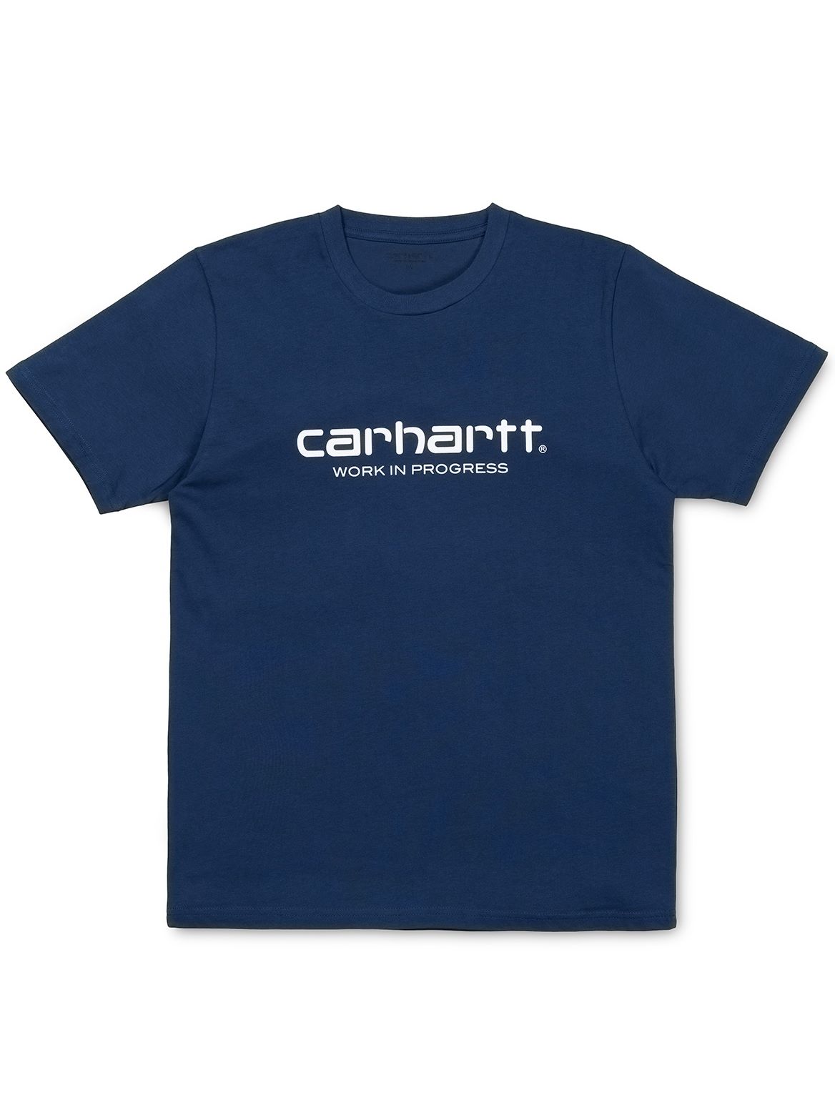 Carhartt WIP S/S WIP Script T-Shirt in Blue/White | Dapper Street