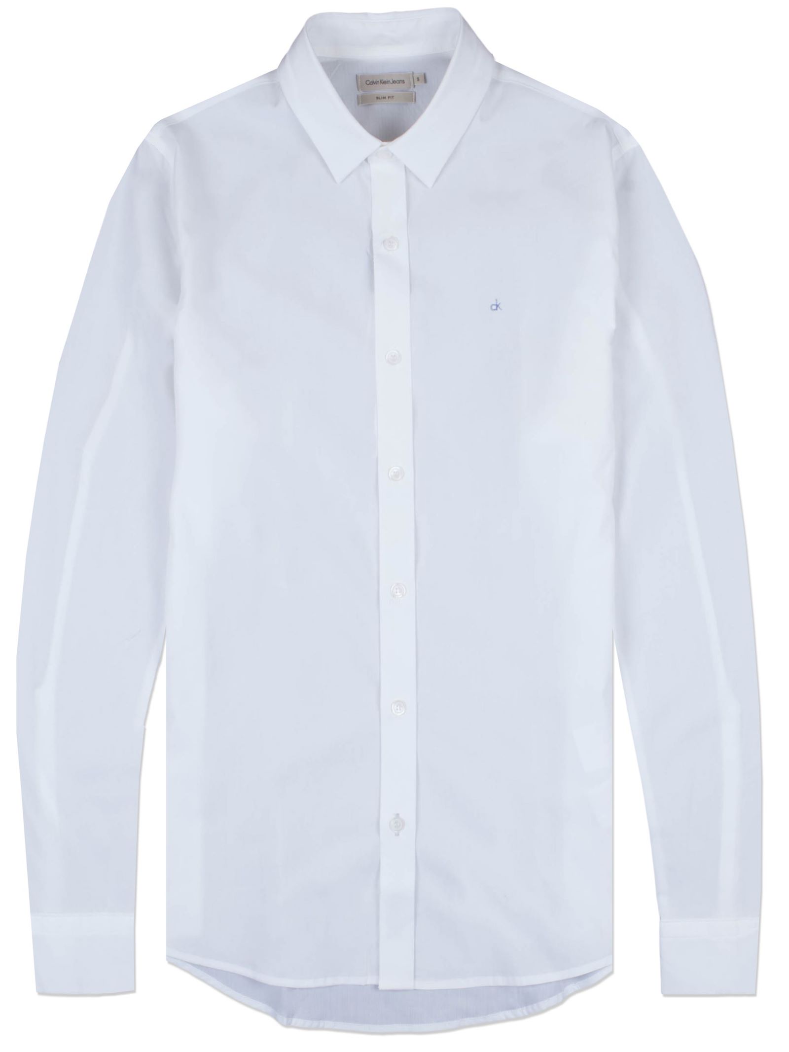 Calvin Klein Jeans Wilbert L/S Shirt in White | Dapper Street
