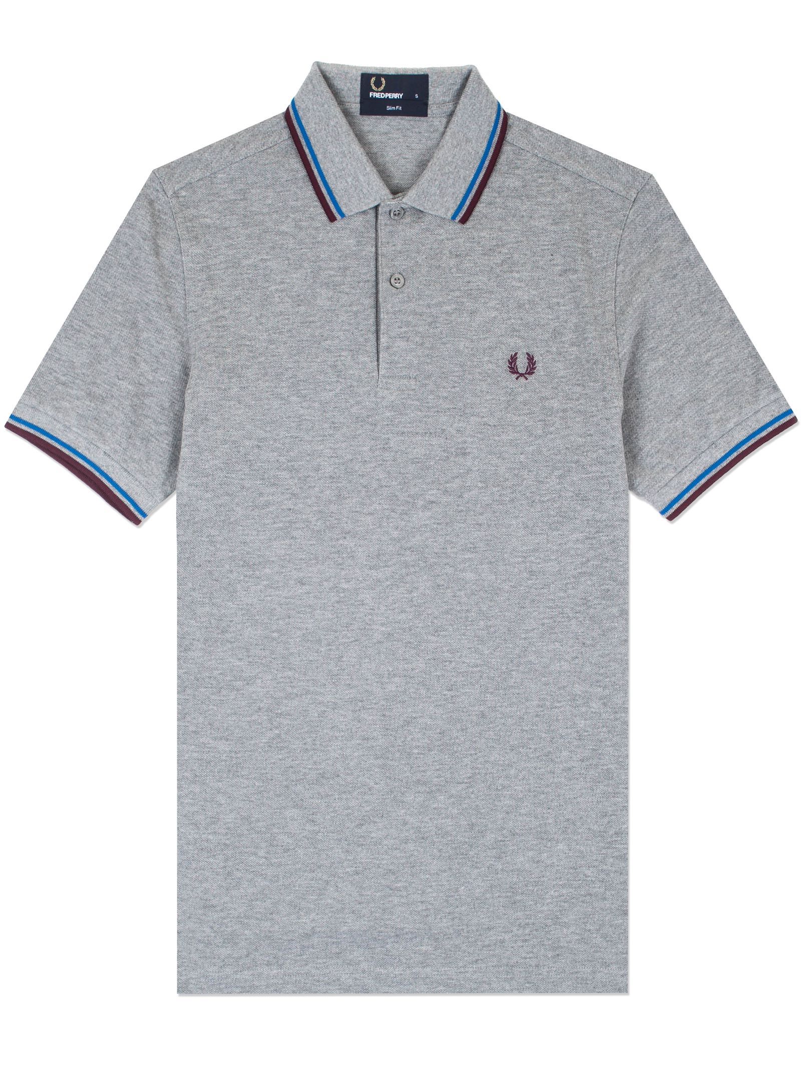 Fred Perry The Fred Perry Shirt in Steel Marl | Dapper Street