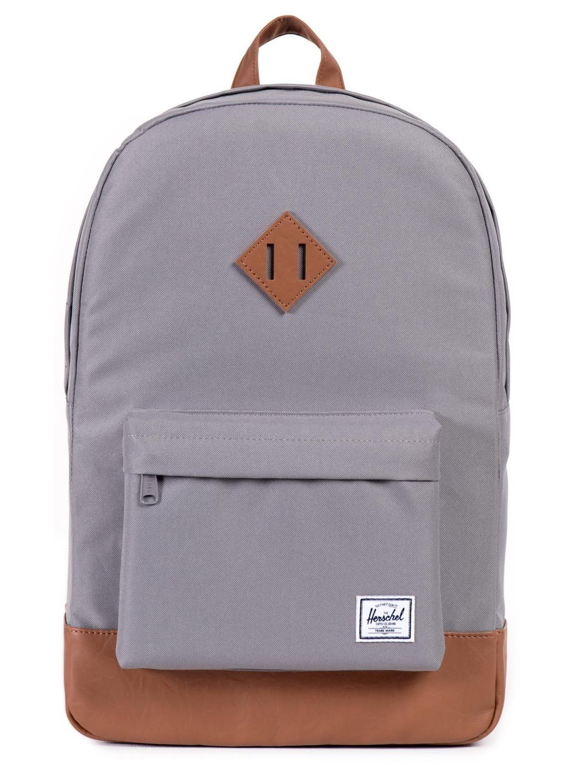 Herschel Heritage Backpack Grey / Tan | Dapper Street